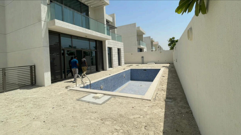 MBR Villa before renovation — empty villa interior Mohammed Bin Rashid City Dubai
