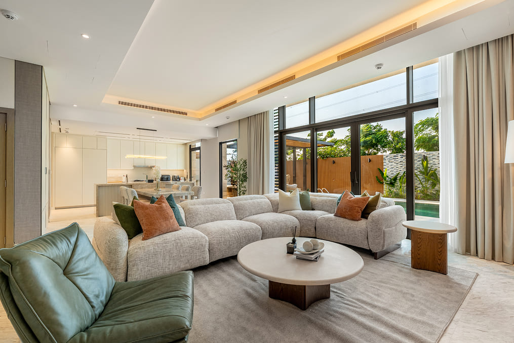 MBR Villa Dubai — master bedroom organic contemporary design Soul Interiors